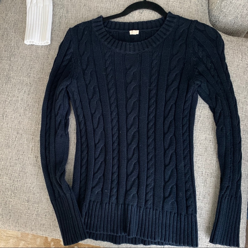 Jcrew cable knit sweater